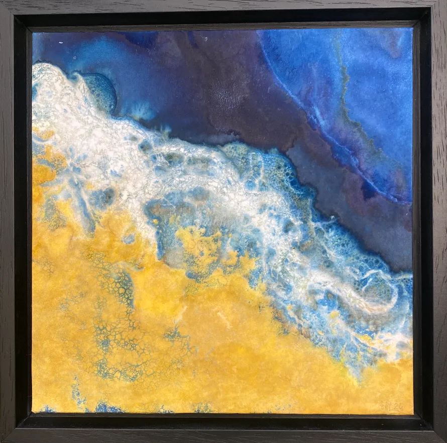 Happy place - caisse américaine 27x27cm