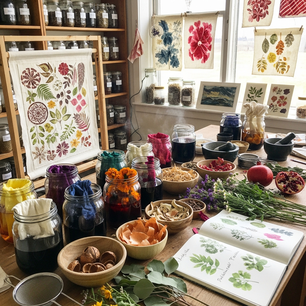 Atelier de creation artistique a partir de dechets vegetaux