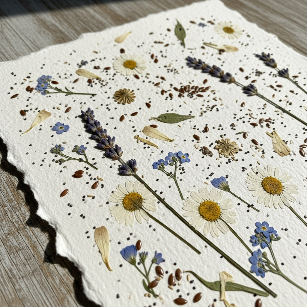 Atelier de fabrication de papier a partir de plantes