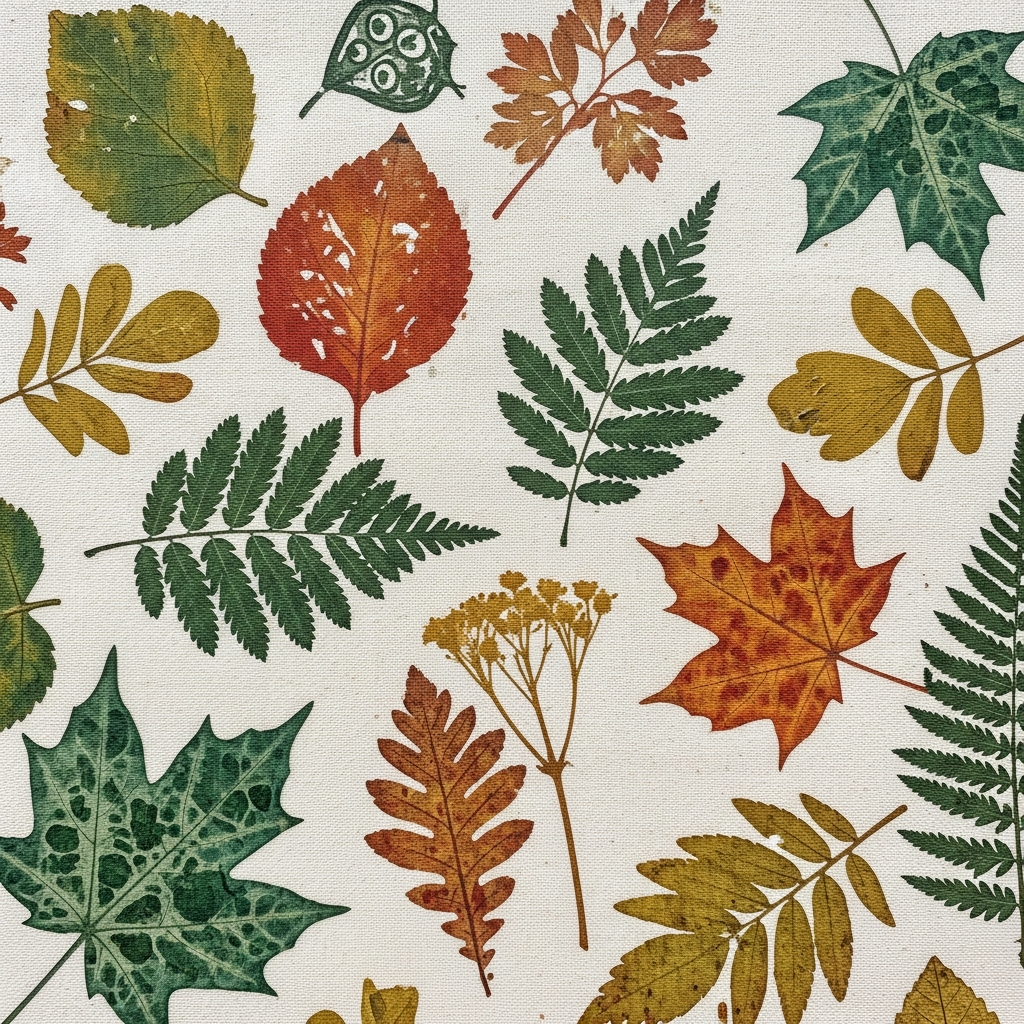 Atelier d'ecoprint avec impression vegetale sur tissu